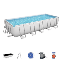 Bestway Bazén Power Steel 6,4 x 2,74 x 1,32 m set vrátane príslušenstva
