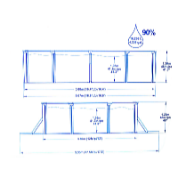 Bestway Bazén Hydrium 5 x 3,6 x 1,2 m set vrátane príslušenstva