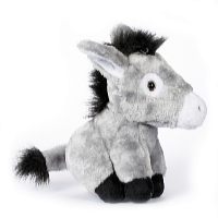 Kids World Plyšový somárik sediaci 28 cm