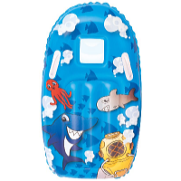 Bestway Nafukovací surf s držadlami Animated 99 x 51 cm modrá