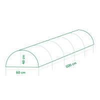 Garden King Záhradný tunel 500 x 40 x 60 cm