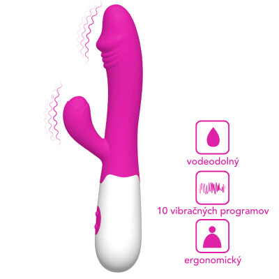 Wellife Vibrátor s výbežkom na klitoris EUPHORIA MF-8701