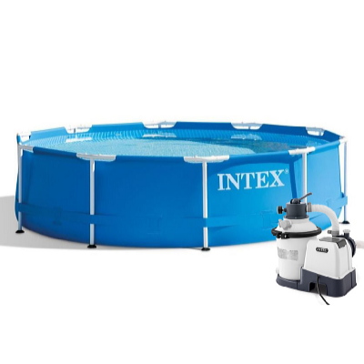 Intex Bazén Metal Frame 3,66 x 0,76 m s pieskovou filtráciou KRYSTAL CLEAR 2000 l/hod SX925