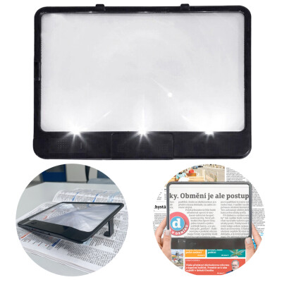 HomeLife Čítacia lupa s LED osvetlením PAGE BRIGHT
