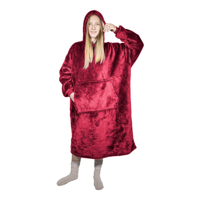 HomeLife Televízna mikina s kapucňou HOODIE, S-XXL bordó