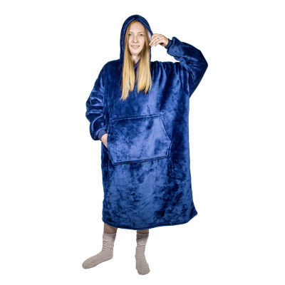 HomeLife Televízna mikina s kapucňou HOODIE, S-XXL modrá