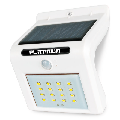 Platinium Nástenné solárne LED svetlo s detektorom pohybu