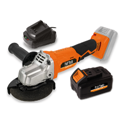 Profi Tools AKU uhlová brúska S0M-KT01-18 + AKU batéria 20V 4Ah + rýchlonabíjačka