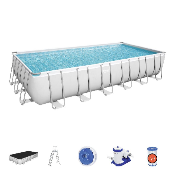 Bestway Bazén Power Steel 7,32 x 3,66 x 1,32 m set vrátane príslušenstva