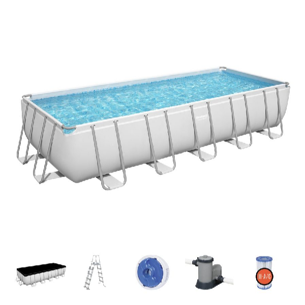 Bestway Bazén Power Steel 6,4 x 2,74 x 1,32 m set vrátane príslušenstva