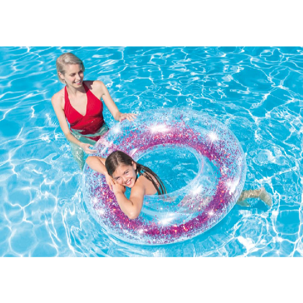 Intex Nafukovací kruh Sparkling Glitter 119 cm ružová