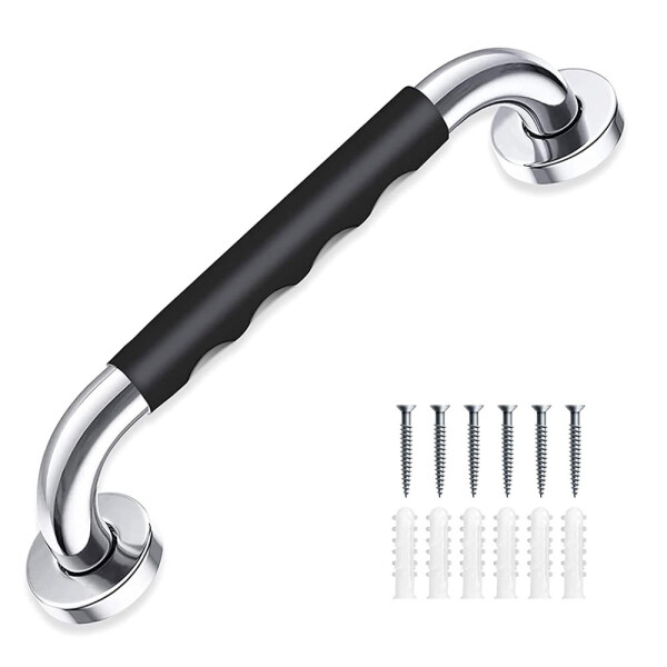 HomeLife Nerezové madlo s protišmykovou rukoväťou MNP33