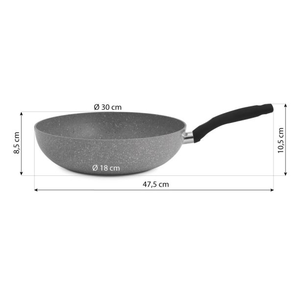De Gusto Wok panvica STONITE 30 cm s odnímateľnou rukoväťou